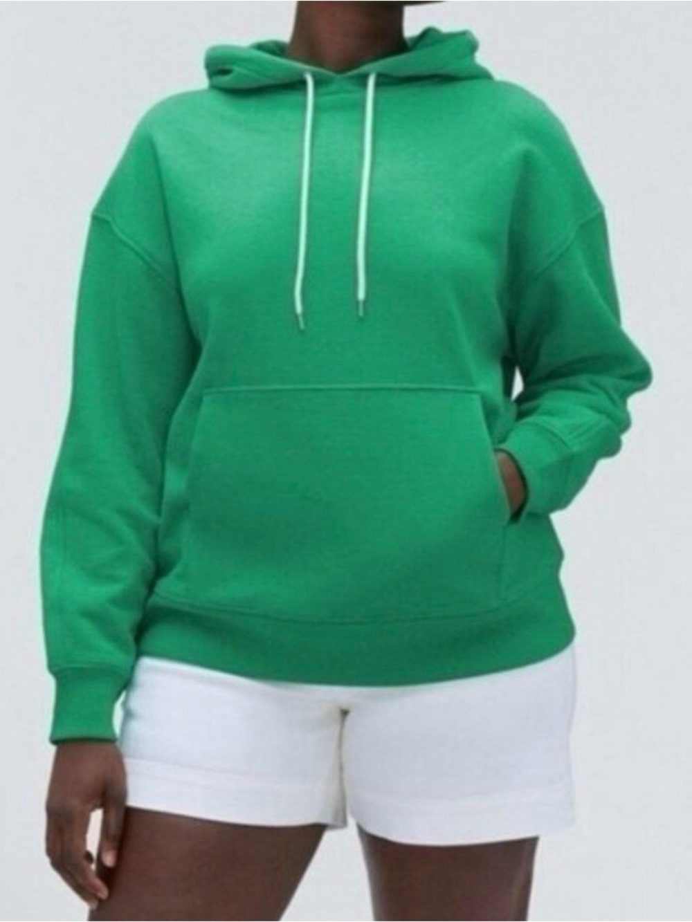 NEW Everlane The Track Organic Cotton Popover Sweatshirt Hoodie Mint XS